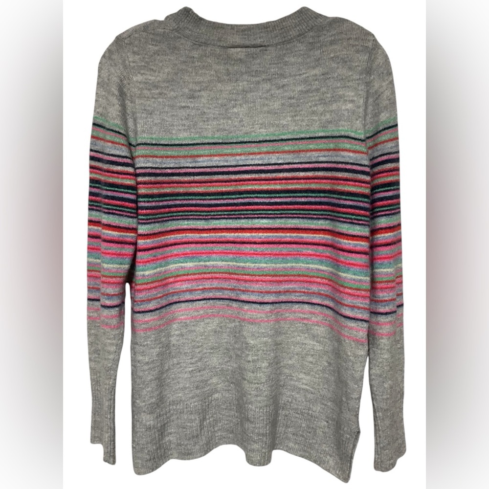GAP Gray Multicolor Striped Sweater – Size S - Picture 2 of 3